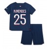 Paris Saint-Germain Nuno Mendes #25 Heimtrikot 2023-24 Kurzarm (+ kurze hosen)